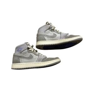 Nike Air Jordan 1 High Zoom Mens 6 Womens 7.5 Grey Blue Athleisure Casual